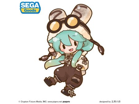 SEGA Fuwapuchi Hatsune Miku Marshmallow Hot Cocoa Ver. LL Size Plush Doll JAPAN For Sale