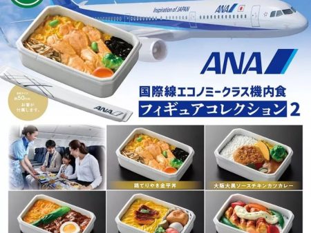 ANA International Economy Class In-Flight Meal 2 Complete Set Figure Capsule Toy Fashion