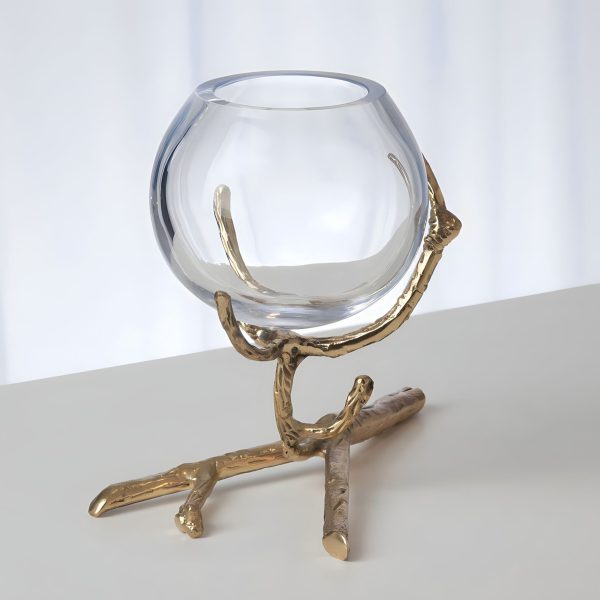 Twig Vase Holder Brass Cheap