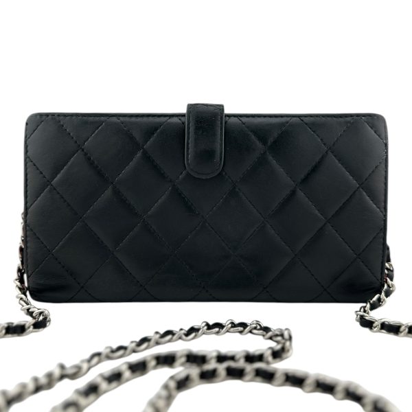 CHANEL Black Lambskin Cambon Double Sided Wallet Online Hot Sale