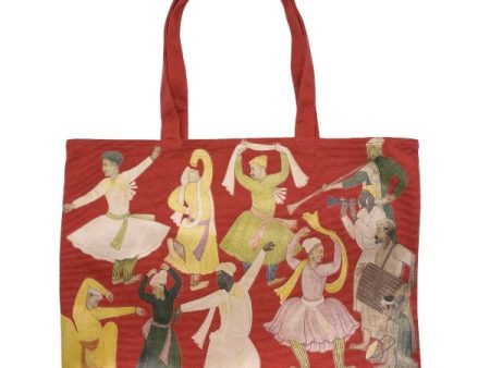 Dancing Villagers Tote Fashion