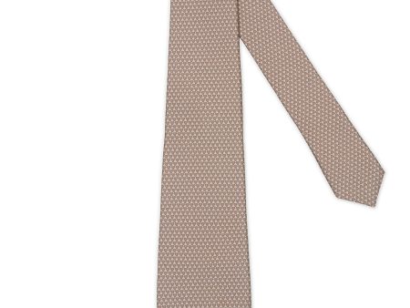 KITON Gray Geometric Seven Fold Silk Tie NEW Hot on Sale