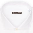 VANNUCCI Milano White Royal Oxford Cotton Dress Shirt EU 45 NEW US 18 Hot on Sale