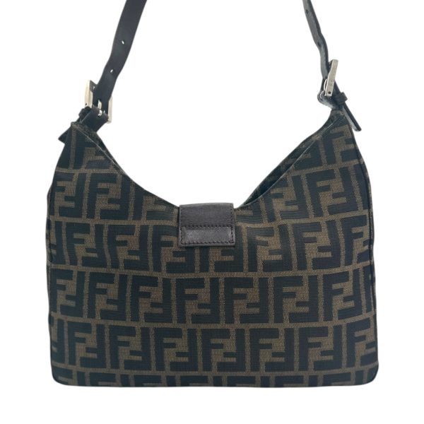 FENDI Zucca Canvas Shoulder Bag Online now