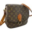 LOUIS VUITTON Monogram Coated Canvas and Vachetta Leather Saint Cloud GM Crossbody Bag Supply