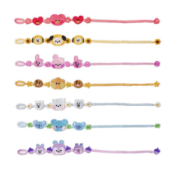 BT21 Embroidery Patch Bracelet Supply