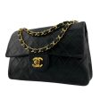 CHANEL Black Quilted Lambskin Small Classic Double Flap Bag Hot on Sale