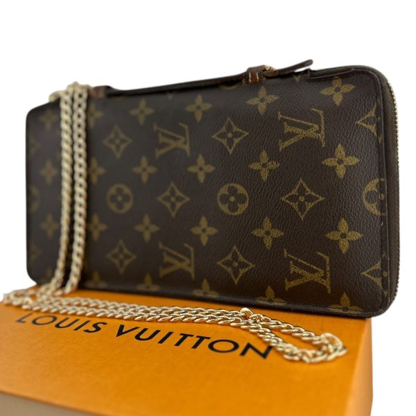 LOUIS VUITTTON Monogram Eclipse XL Top Handle Zip Organizer with added Rings and Crossbody Chain Supply