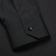 SAINT LAURENT Paris Black Cotton Dress Shirt EU 42 NEW US 16.5 Slim Supply