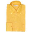 VANNUCCI Milano Orange Melange Linen Casual Shirt EU 39 NEW US 15.5 Online Sale