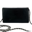 CHANEL Black Calfskin Trifold Wallet Fashion