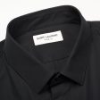 SAINT LAURENT Paris Black Cotton Dress Shirt EU 42 NEW US 16.5 Slim Supply