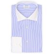 VANNUCCI Milano Blue Bengal Striped Cotton Dress Shirt EU 41 NEW US 16 Online Hot Sale