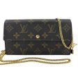 LOUIS VUITTON Monogram Sarah Wallet with Chain and Charm Discount