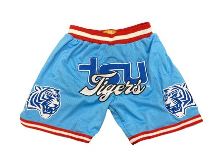 TSU TIGER BASKETBALL SHORTS BABY BLUE Online now