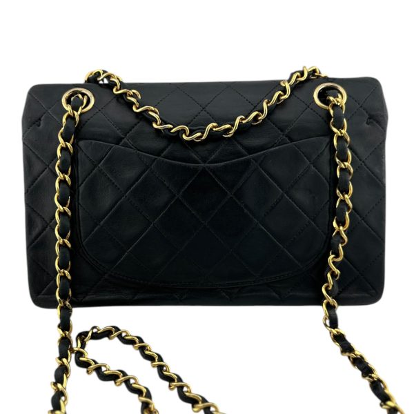 CHANEL Black Quilted Lambskin Small Classic Double Flap Bag Hot on Sale