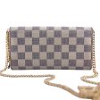 LOUIS VUITTON Damier Azur Sarah Wallet with Chain Online