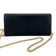 PRADA Black Saffiano Leather Wallet with Chain Hot on Sale