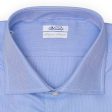 VANNUCCI Milano Blue Oxford Cloth Cotton Dress Shirt EU 45 NEW US 18 Cheap