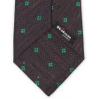 KITON Dark Blue-Green Medallion Seven Fold Silk Tie NEW Hot on Sale