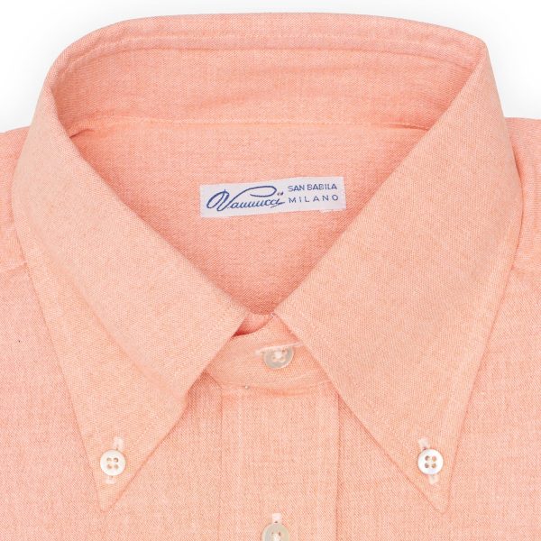 VANNUCCI Milano Coral Chambray Casual Shirt EU 39 NEW US 15.5 Sale