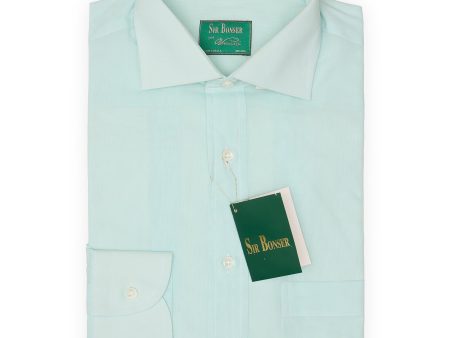 SIR BONSER for Vannucci Turquoise Cotton Dress Shirt EU 38 NEW US 15 Fashion