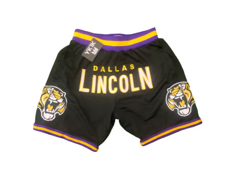 LINCOLN HIGHSCHOOL BASKETBALL SHORTS BLACK 2024 Hot on Sale