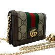 GUCCI Ophidia Compact Wallet with Unbranded Adjustable Chain Hot on Sale