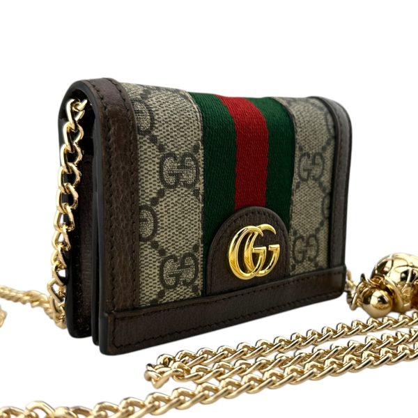 GUCCI Ophidia Compact Wallet with Unbranded Adjustable Chain Hot on Sale