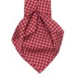 KITON Pink Geometric Seven Fold Silk Tie NEW Cheap