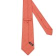 KITON Orange Micro Seven Fold Silk Tie NEW Cheap