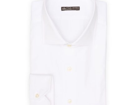 VANNUCCI Milano White Cotton Dress Shirt EU 45 NEW US 18 Online