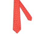 KITON Red Floral Seven Fold Silk Tie NEW Sale