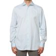 VINCENZO DI RUGGIERO Handmade Light Blue Cotton Dress Shirt EU 41 US 16 on Sale