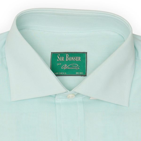 SIR BONSER for Vannucci Turquoise Cotton Dress Shirt EU 38 NEW US 15 Fashion