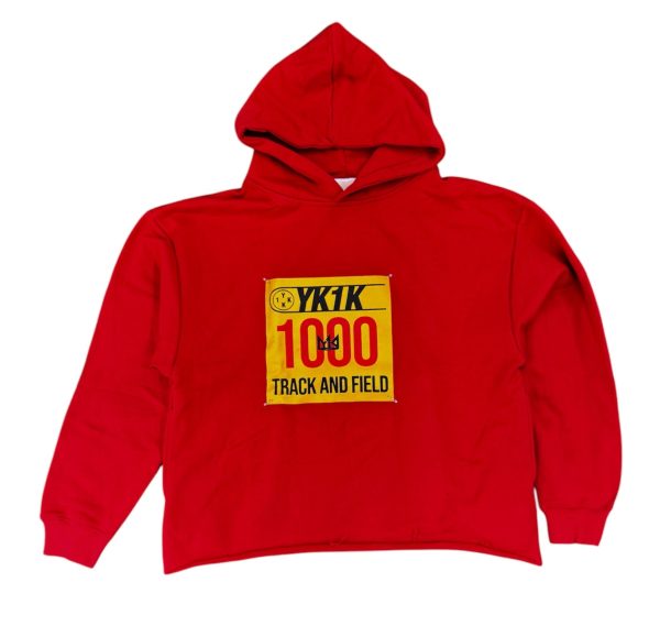 TRACK & FIELD HOODIE  RED For Discount