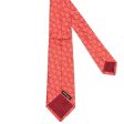 Kiton Red-White Floral Seven Fold Silk Tie NEW Online Sale