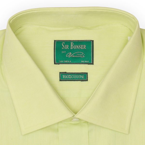 SIR BONSER for Vannucci Mint Green Cotton Dress Shirt EU 44 NEW US 17.5 on Sale