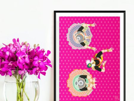 Manipuri Dance Art Print For Sale