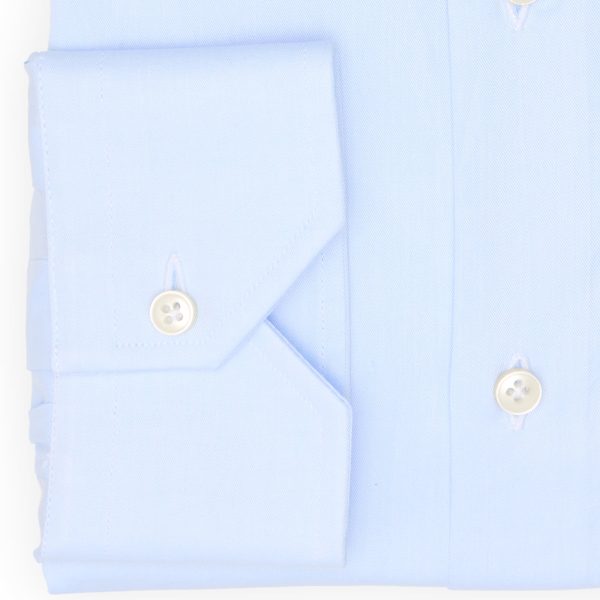 VANNUCCI Milano Blue Cotton Dress Shirt EU 45 NEW US 18 For Sale