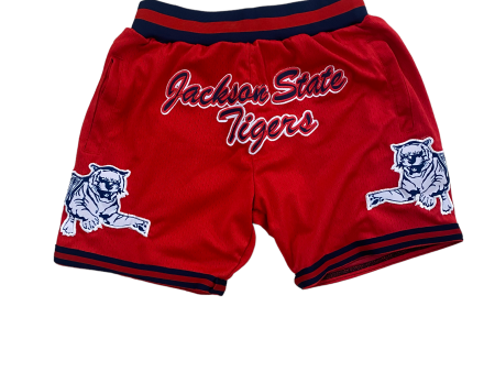 Jackson State Basketball Shorts  RED on Sale