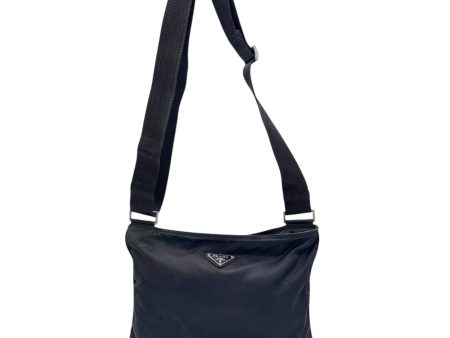 PRADA Black Nylon Crossbody Bag For Cheap