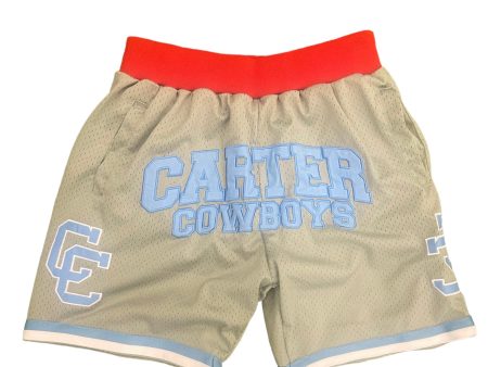 Dallas Carter Basketball Shorts Grey Online Hot Sale