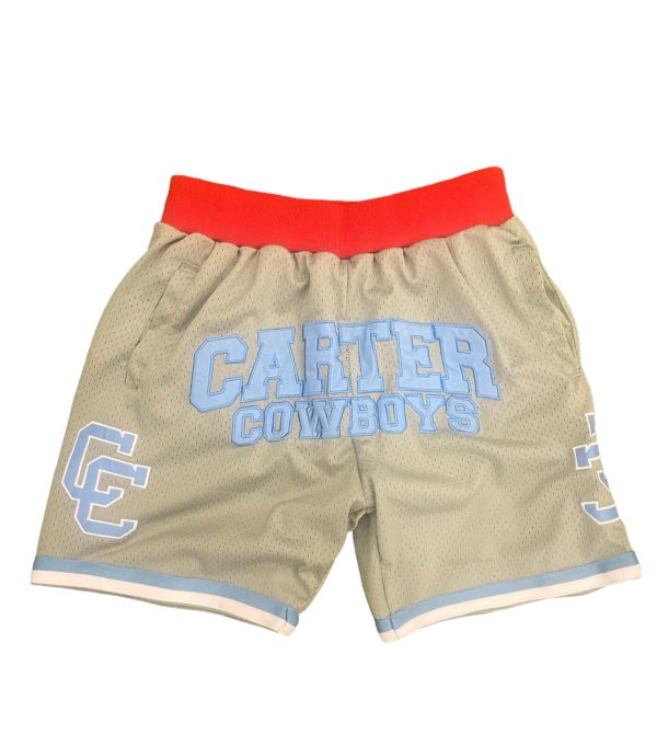 Dallas Carter Basketball Shorts Grey Online Hot Sale