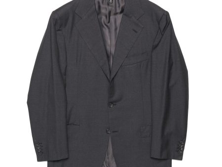 RUBINACCI LH Hand Made Bespoke Charcoal Gray Wool Blazer Sports Coat EU 50 US 40 Online Sale