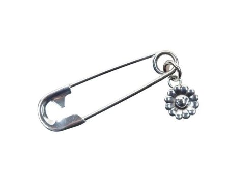 Flower Charm Safety Pin Cheap