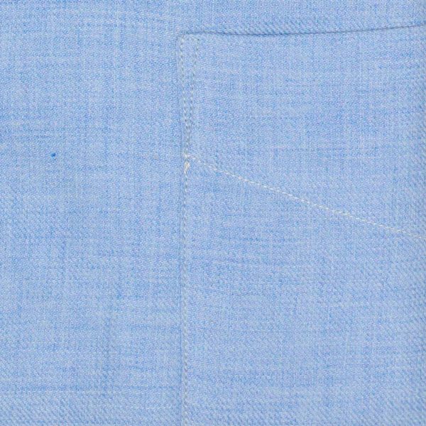 HERMAN Blue Melange Cotton Dress Shirt EU S NEW US 15.5 For Cheap