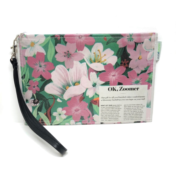 Floral Newspaper Wristlet on Sale