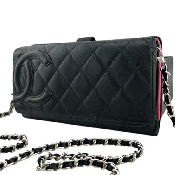 CHANEL Black Lambskin Cambon Double Sided Wallet Online Hot Sale