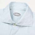 VINCENZO DI RUGGIERO Handmade Light Blue Cotton Dress Shirt EU 41 US 16 on Sale